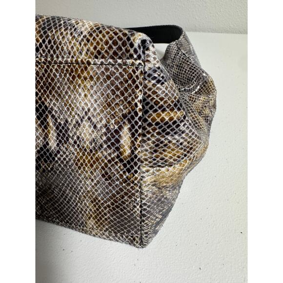 Dooney & Bourke vintage purse snakeskin embossed leather shoulder bag logo lock - Picture 10 of 16